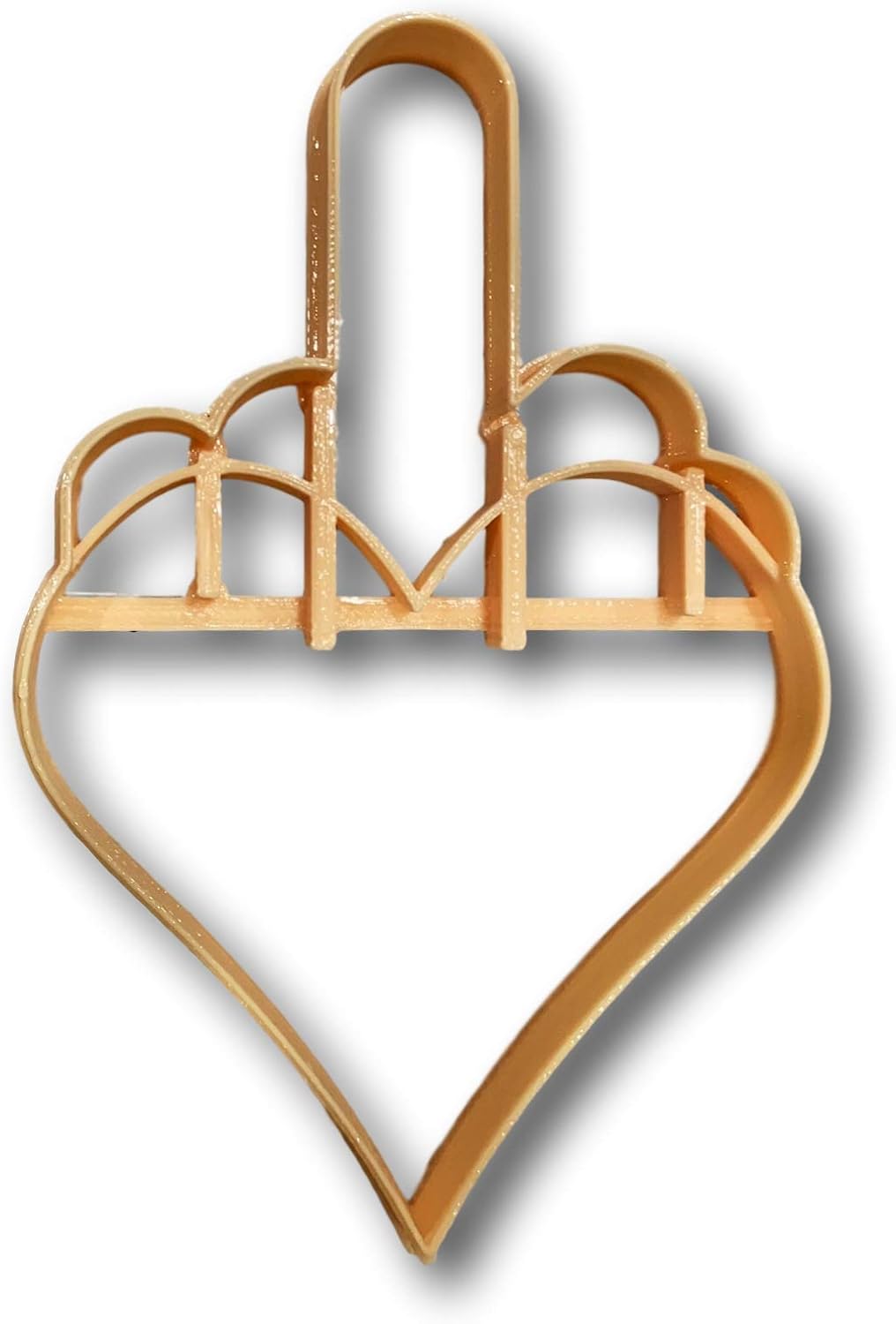 Cookie Cutz Heart Middle Finger Cookie Cutter