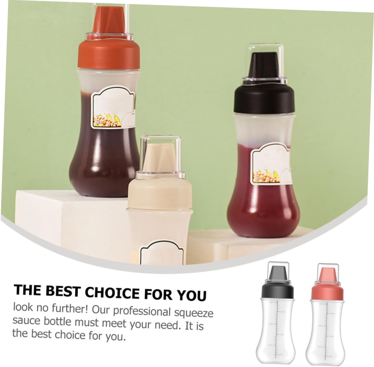 PRETYZOOM Squeeze Condiment Bottle Set