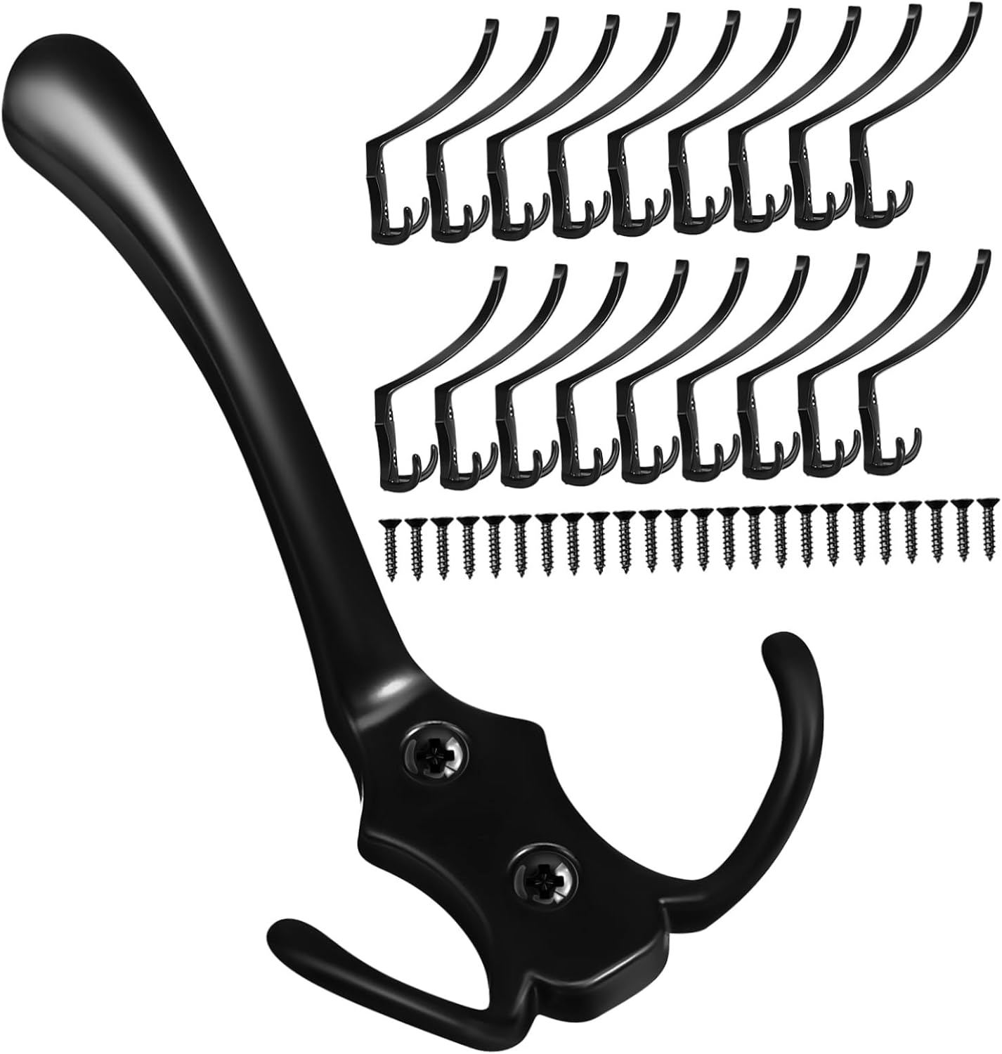 Vaguelly 20pcs Metal Wall Coat Hooks for Home Organization 1