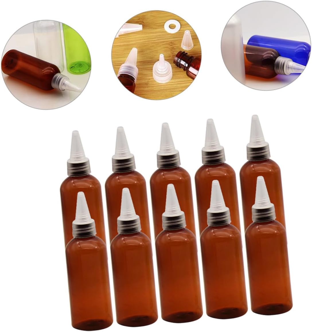 10pcs Sauce Squeeze Bottles with Lids for Ketchup Salad Dressing and Condiments