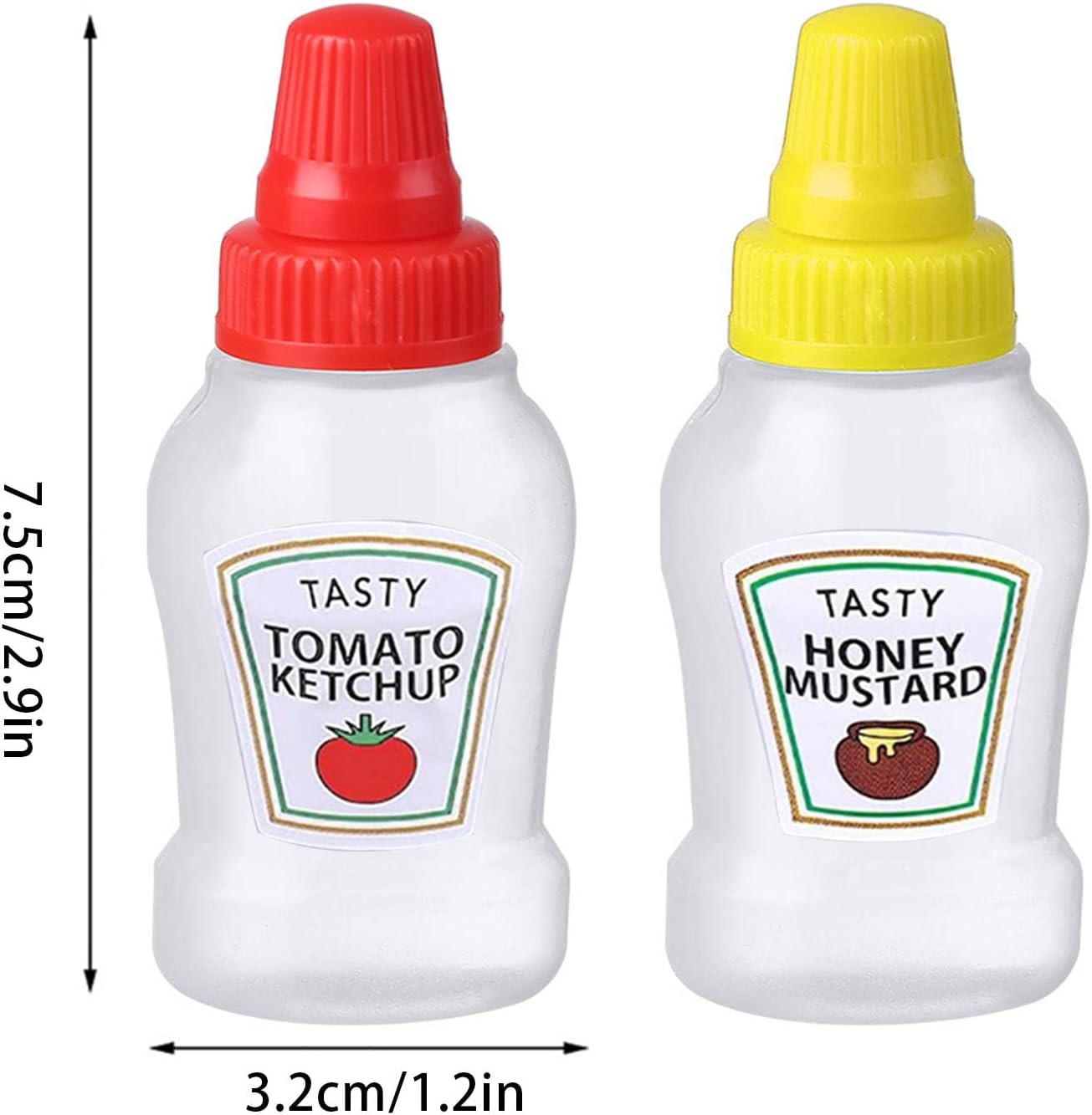 Kumprohu Ketchup Bottles Refillable Squeeze Jar for Condiments