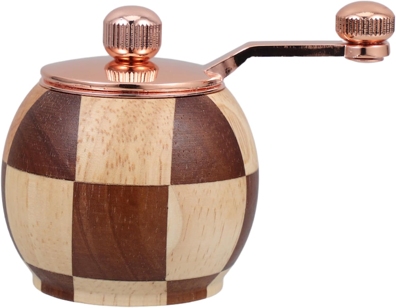 Unomor Hand Crank Wooden Salt and Pepper Grinder Set