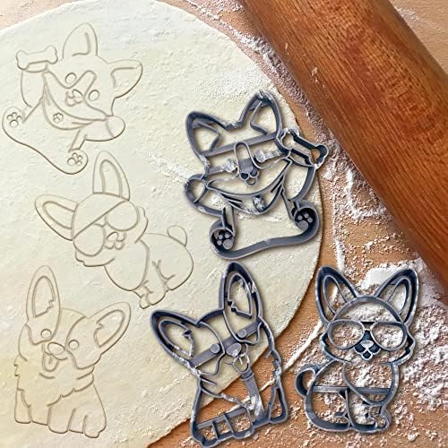 MOOSE GOODS Corgi Cookie Cutters Set of 4 1