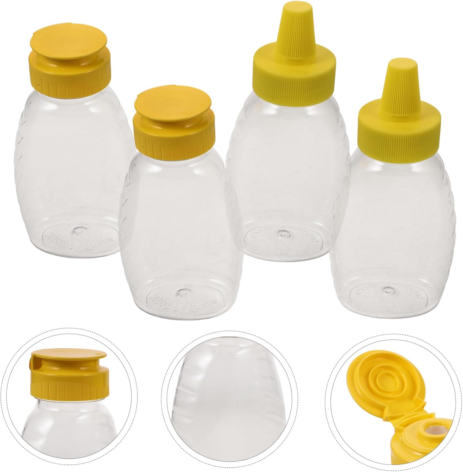 Zerodeko 4-Piece Squeeze Bottles for Sauces and Condiments 1
