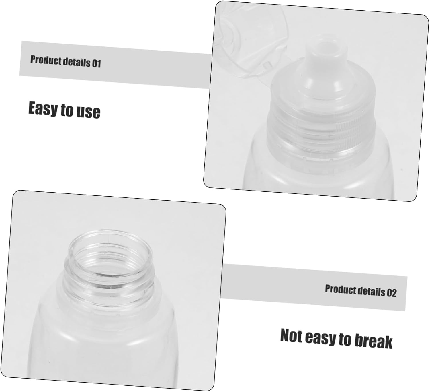 OSOLADY 4-Piece Condiment Squeeze Bottles Set