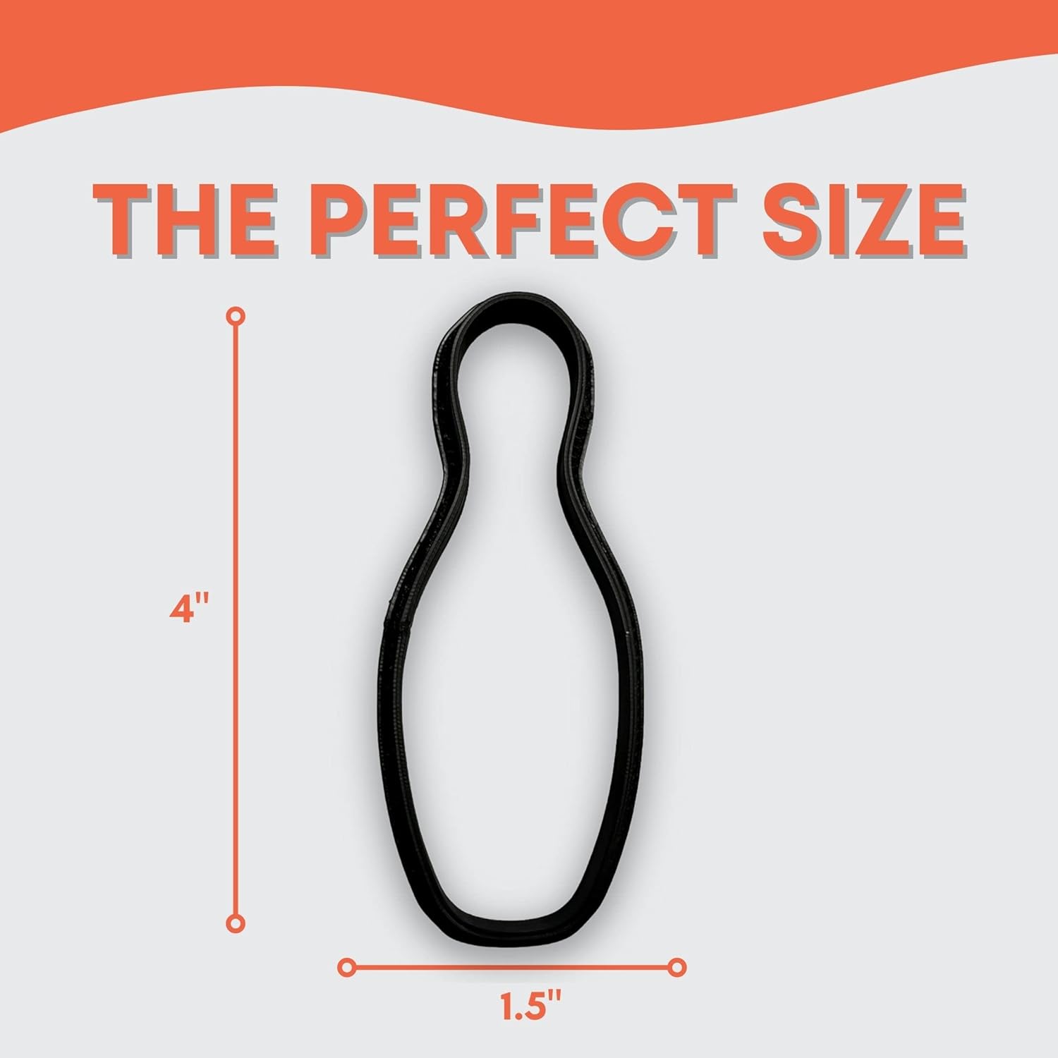 Bundle of Fun Bowling Pin Cookie Cutter 4 Inch 1