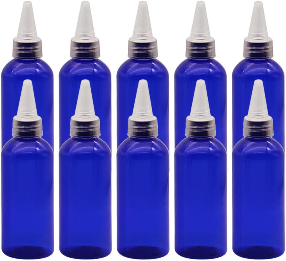 UKCOCO 10pcs Condiment Squeeze Bottles 250ml Blue