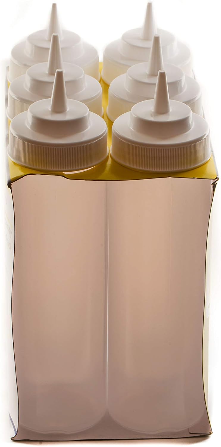 24 Oz BPA Free Condiment Squeeze Bottles 18 Count