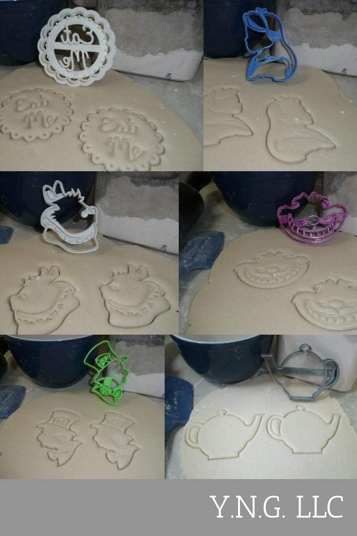 Alice in Wonderland Cookie Cutters Set of 6 USA Made