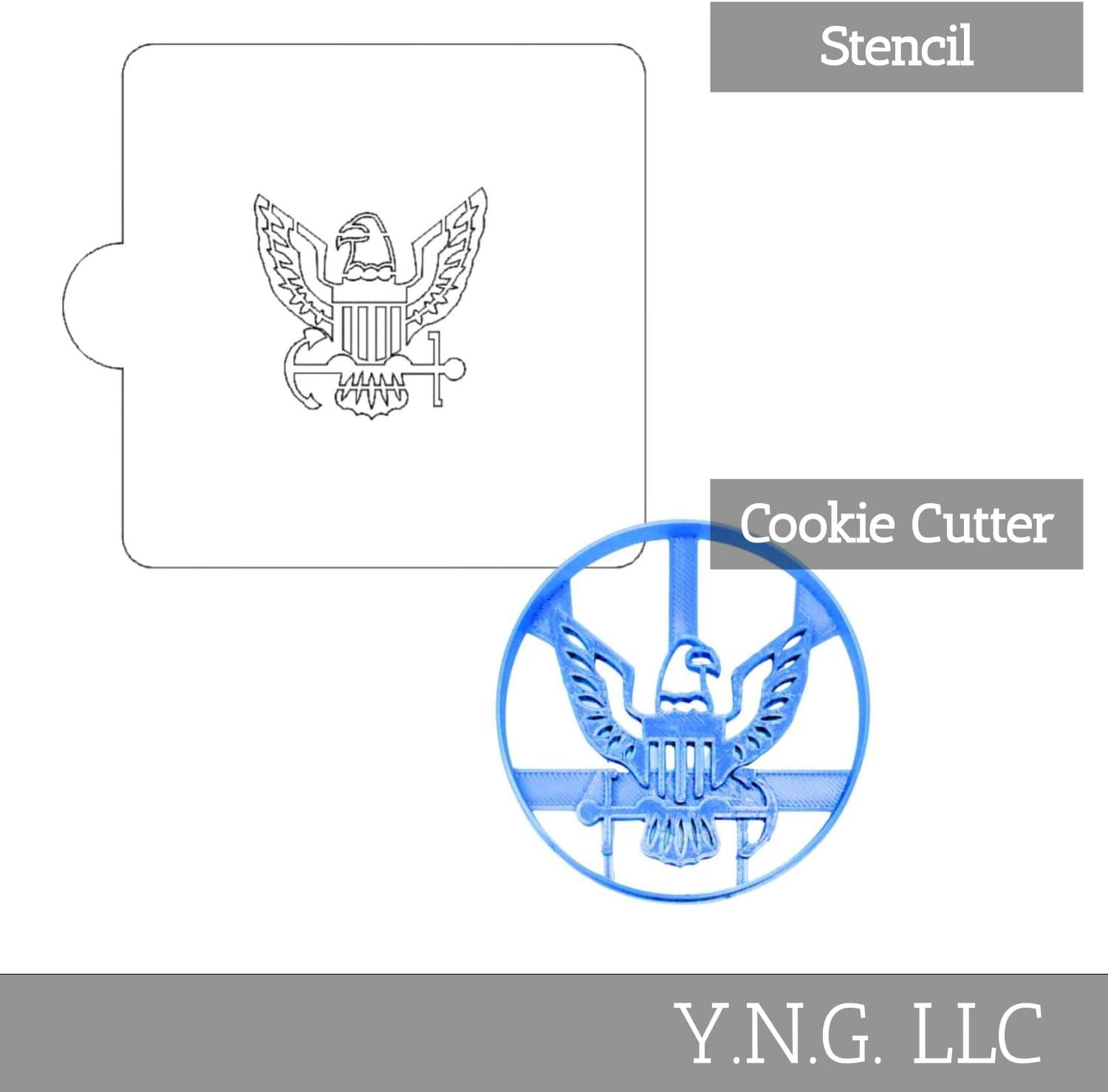 US Navy Stencil and Cookie Cutter Decorating Set