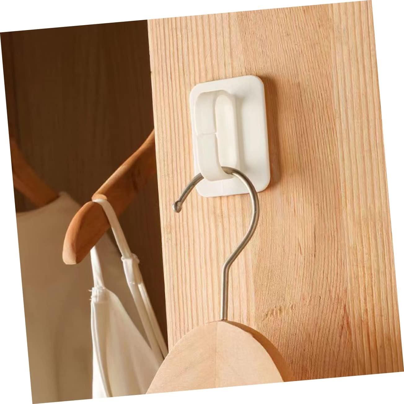 GLEAVI 6Pcs Adhesive Wall Hooks for Smooth Surfaces 1