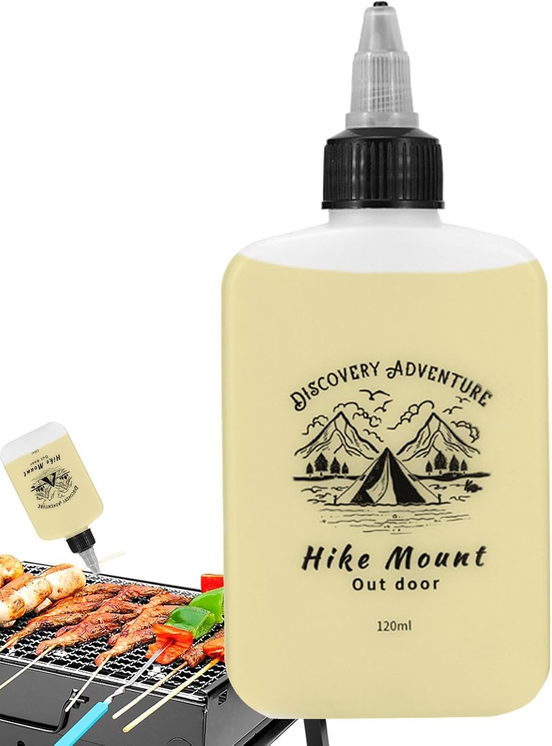 Condiment Squeeze Bottles - 120ml Leak-Proof Oil Jar for Outdoor Use