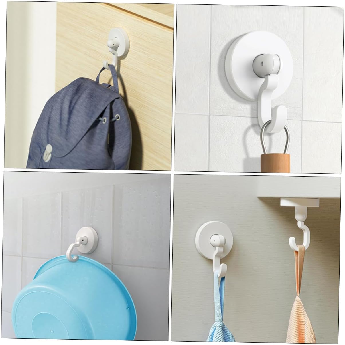 MAGICLULU Self-Adhesive Wall Hooks for Kitchen and Bathroom