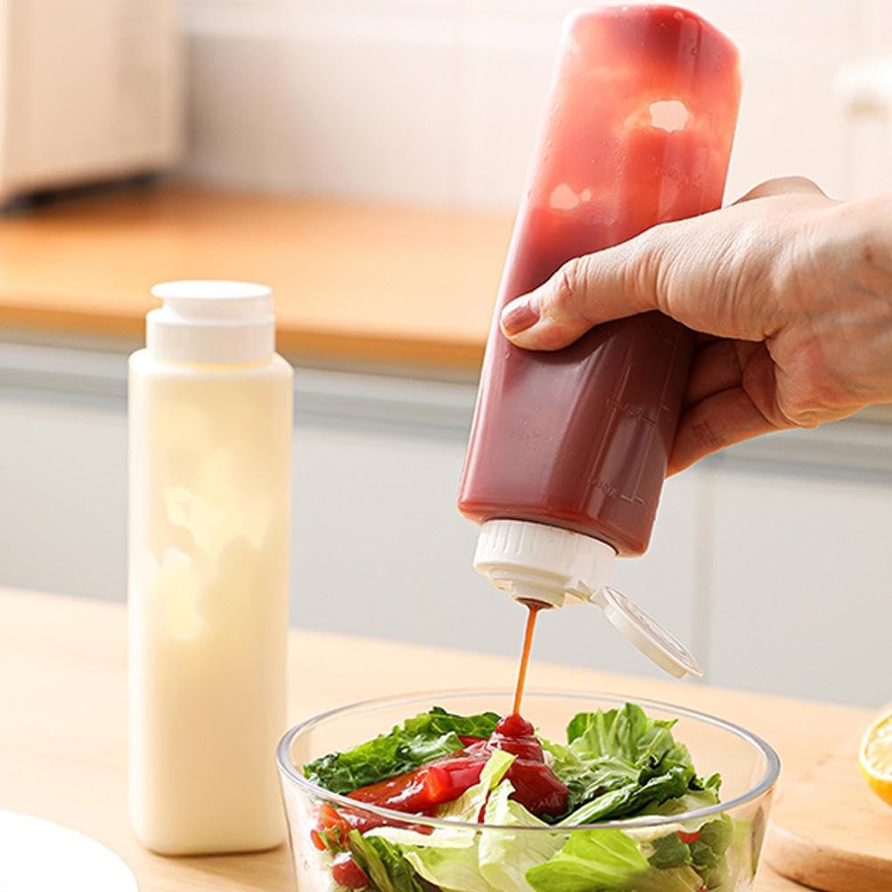 ZHOSXRC 300ML BPA-Free Condiment Squeeze Bottle