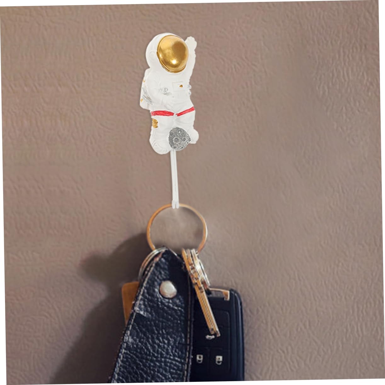 Cute Astronaut Wall Hooks No Drill Adhesive