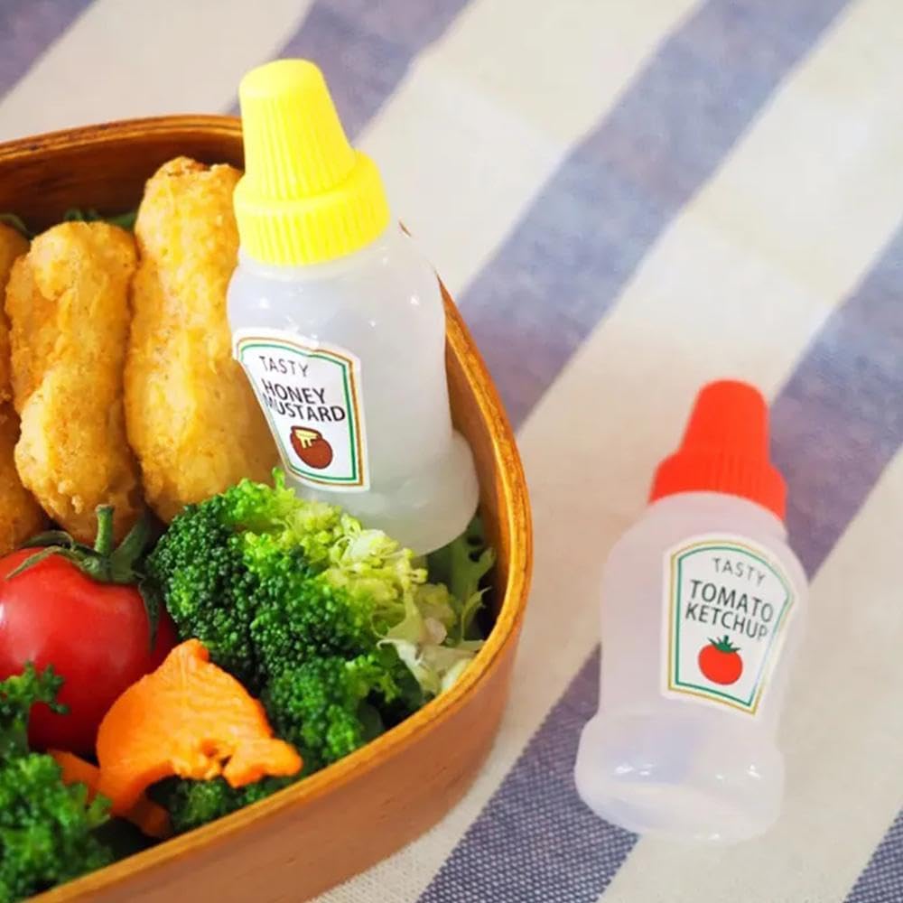 25ml Mini Condiment Squeeze Bottles Set 1