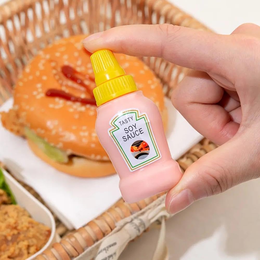 Mini Condiment Squeeze Bottles 4pcs Set