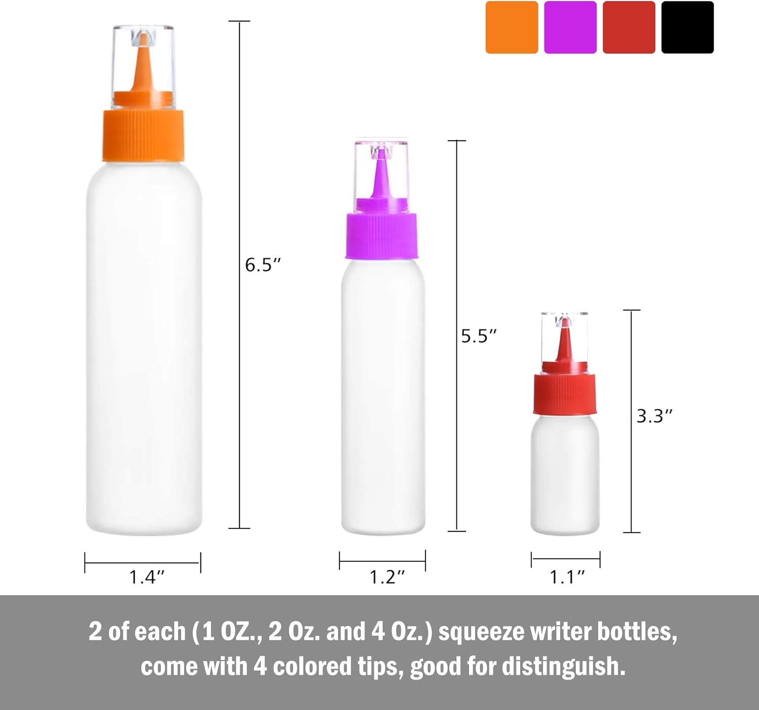 HAOHAN Squeeze Writer Bottles Set 12pc for Cookie Decorating