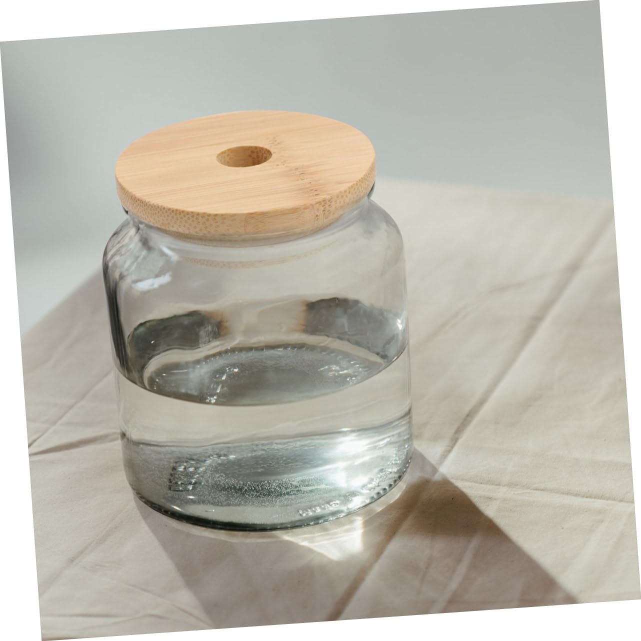 STOBAZA 4pcs Mason Jar Lids with Straw Holes Airtight Leak-Proof