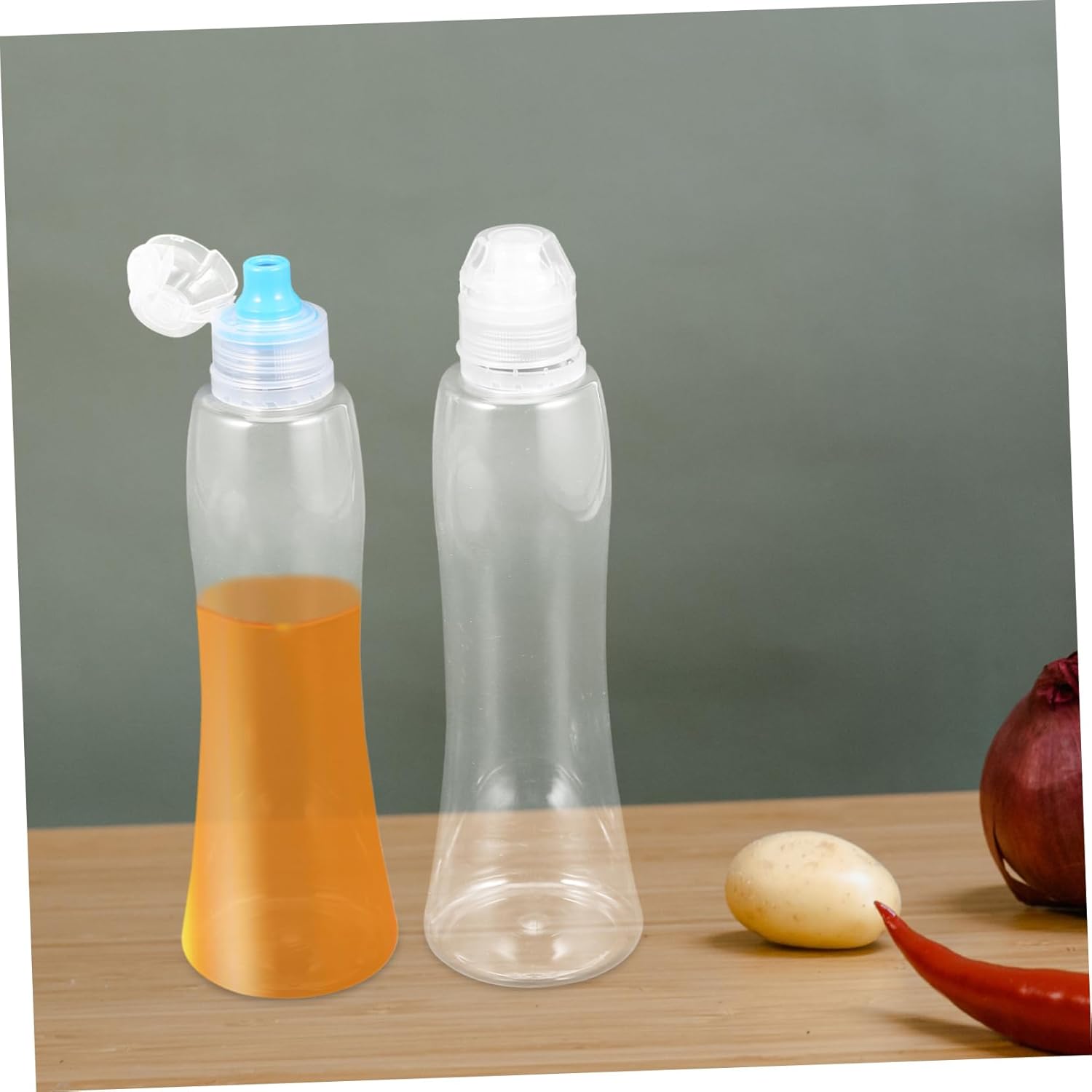 Gatuida 4 Pack Mini Condiment Squeeze Bottles