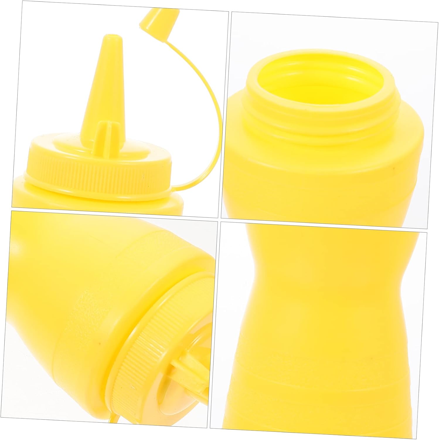 12oz 400ml Yellow Plastic Squeeze Bottles for Condiments