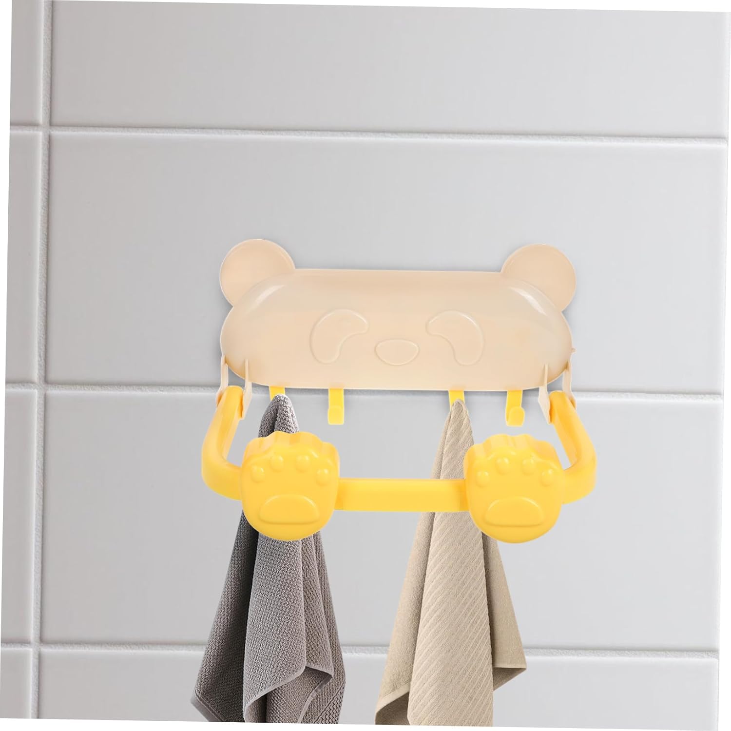 Foldable ABS Bathroom Towel Hook Organizer