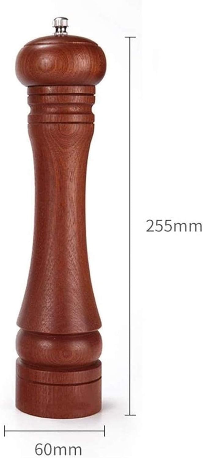 Solid Wood Pepper Mill with Adjustable Ceramic Grinding