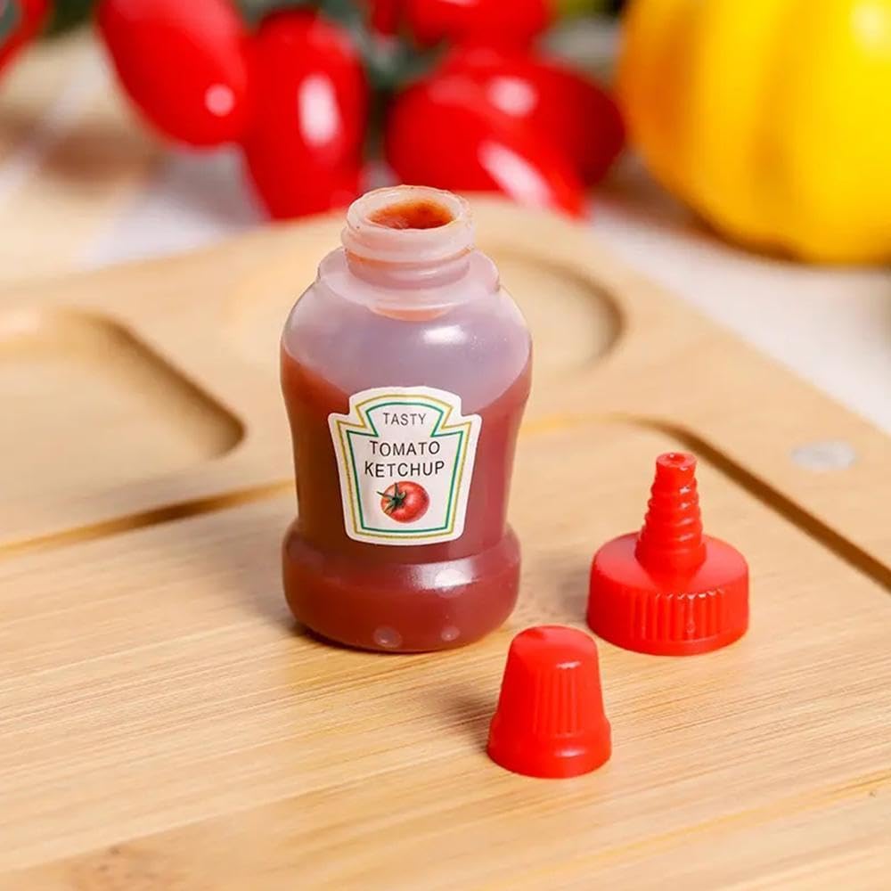 Mini Condiment Squeeze Bottles 4pcs Set
