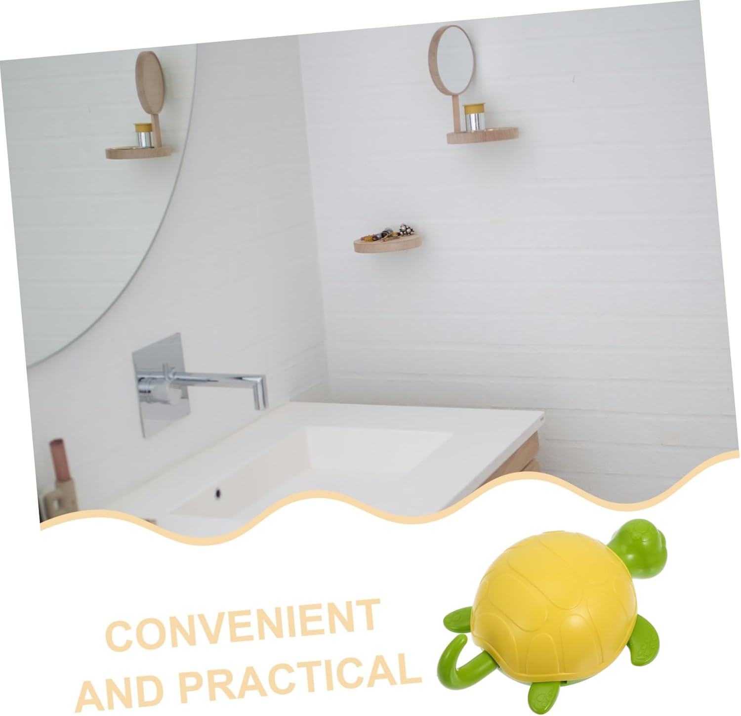 CHILDWEET 6pcs Adhesive Turtle Hooks for Home Use