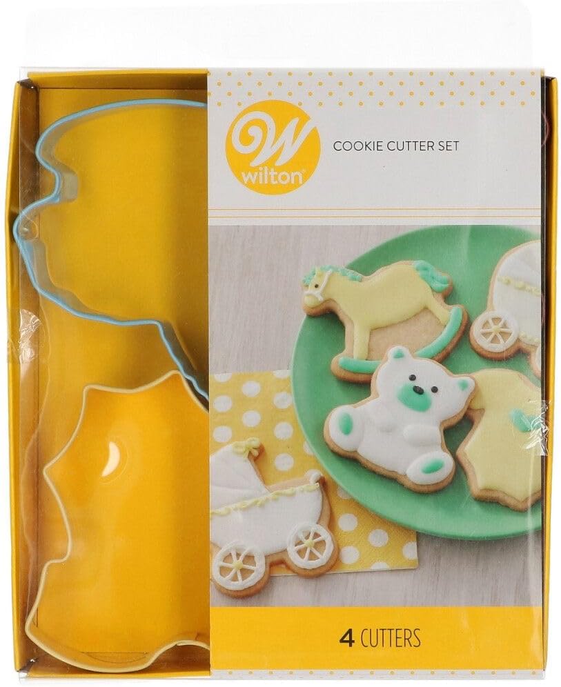 Wilton Baby Theme Cookie Cutter 4 Piece Set 1
