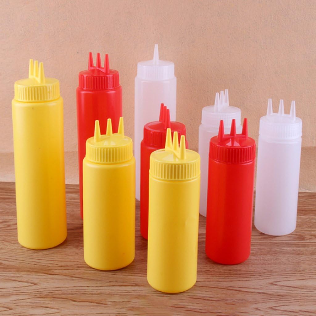Lily Brown 3 Hole Squeeze Bottle Condiment Dispenser 1