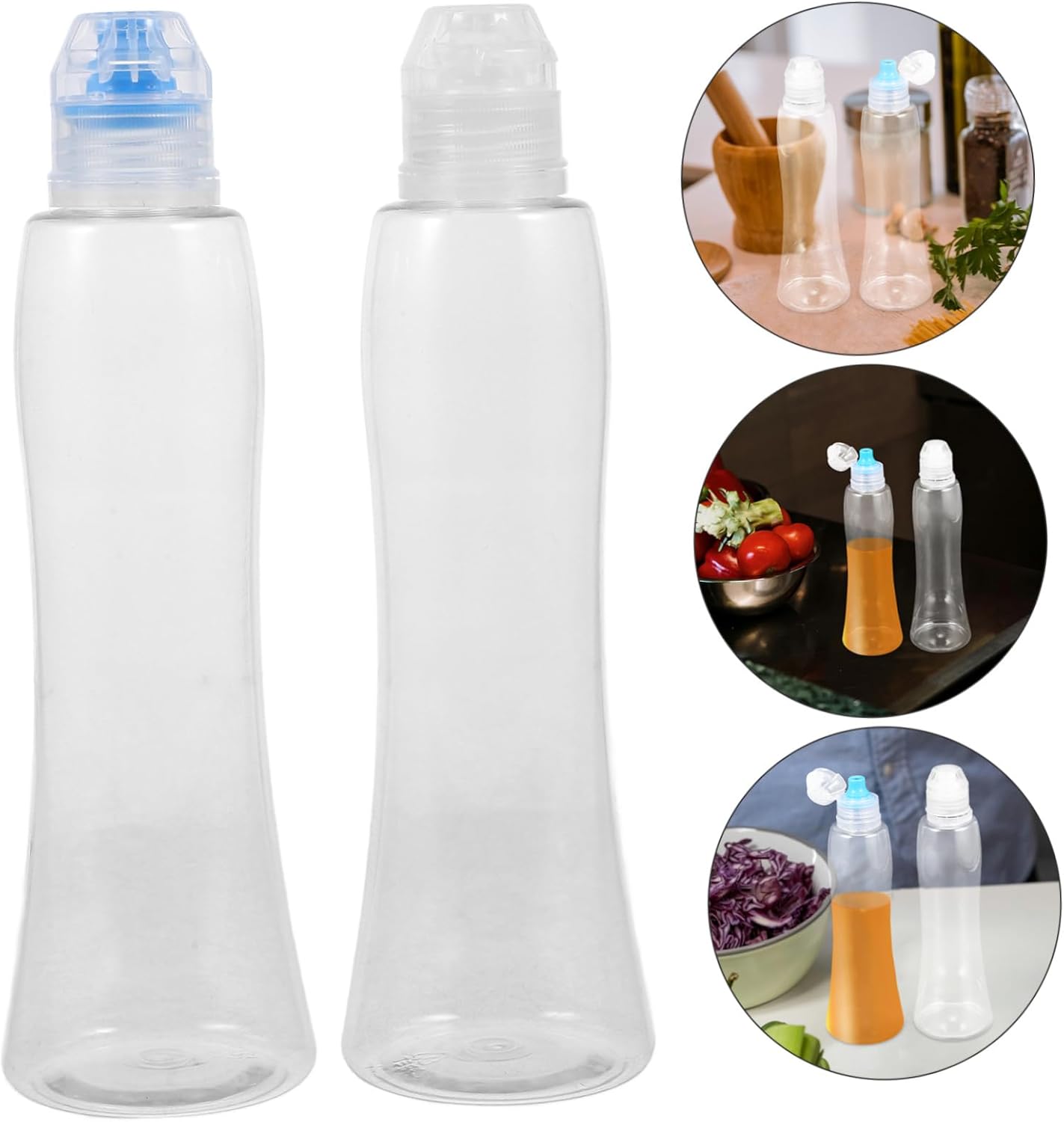 OSOLADY 4-Piece Condiment Squeeze Bottles Set