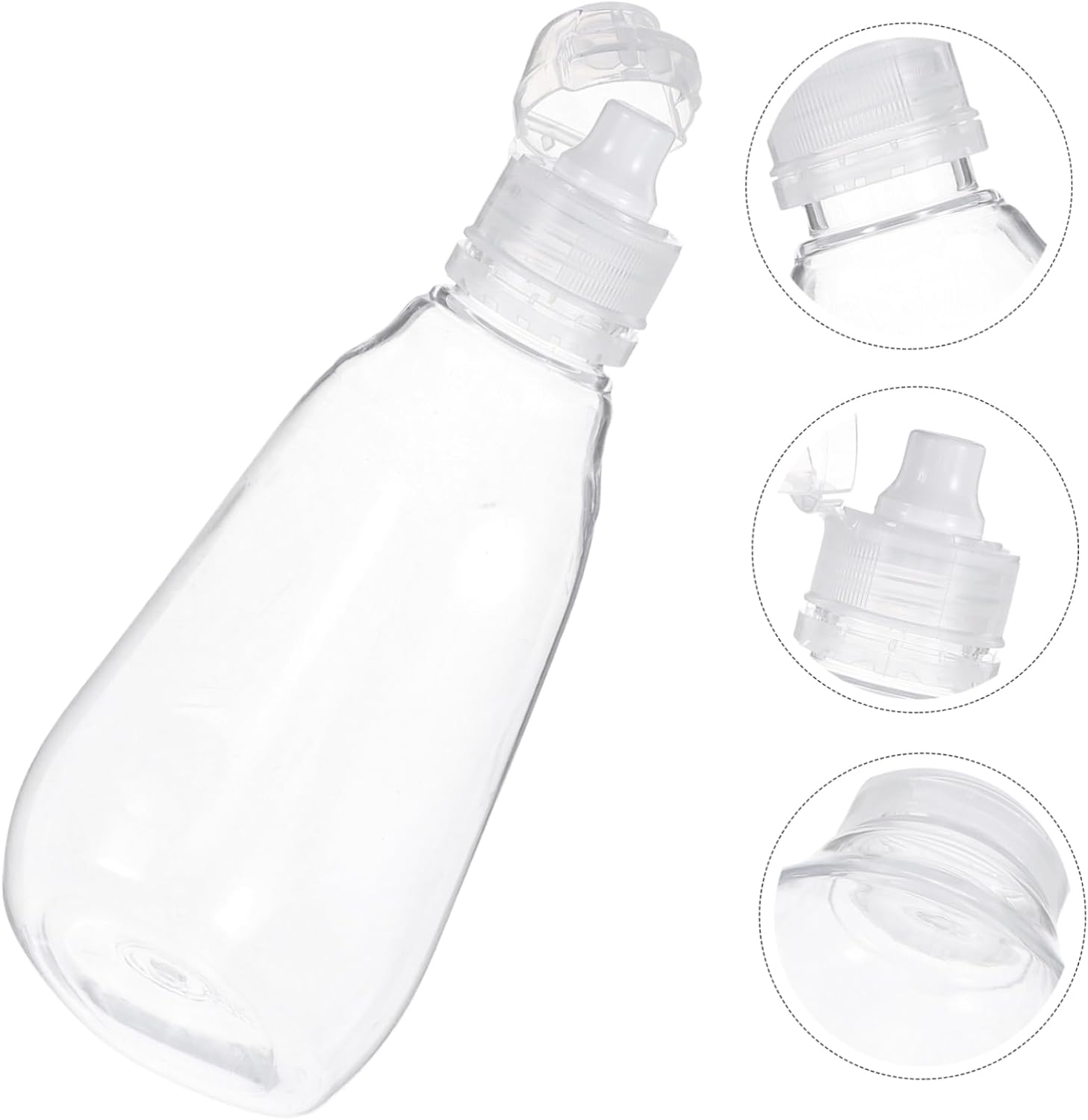 500g Clear Plastic Honey Dispenser with Flip Cap