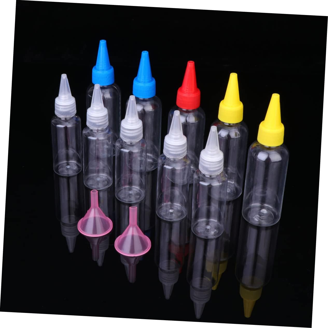 PRETYZOOM 20 Pack Squeeze Bottles with Lids