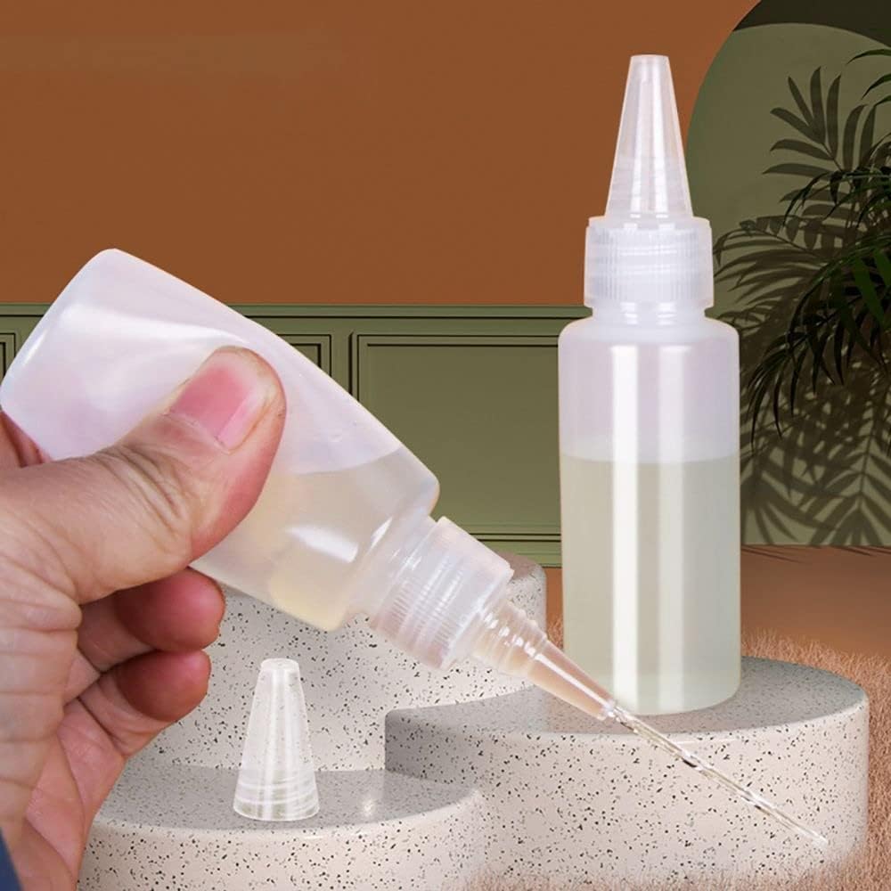 10PCS Durable Plastic Squeeze Bottles with Scale 20ml