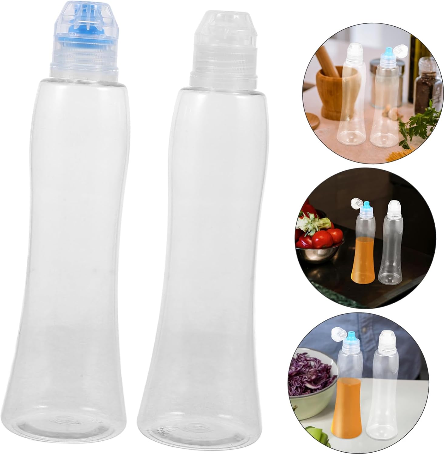 CHILDWEET 12 Pcs Honey Bottles Squeeze Condiment Jars