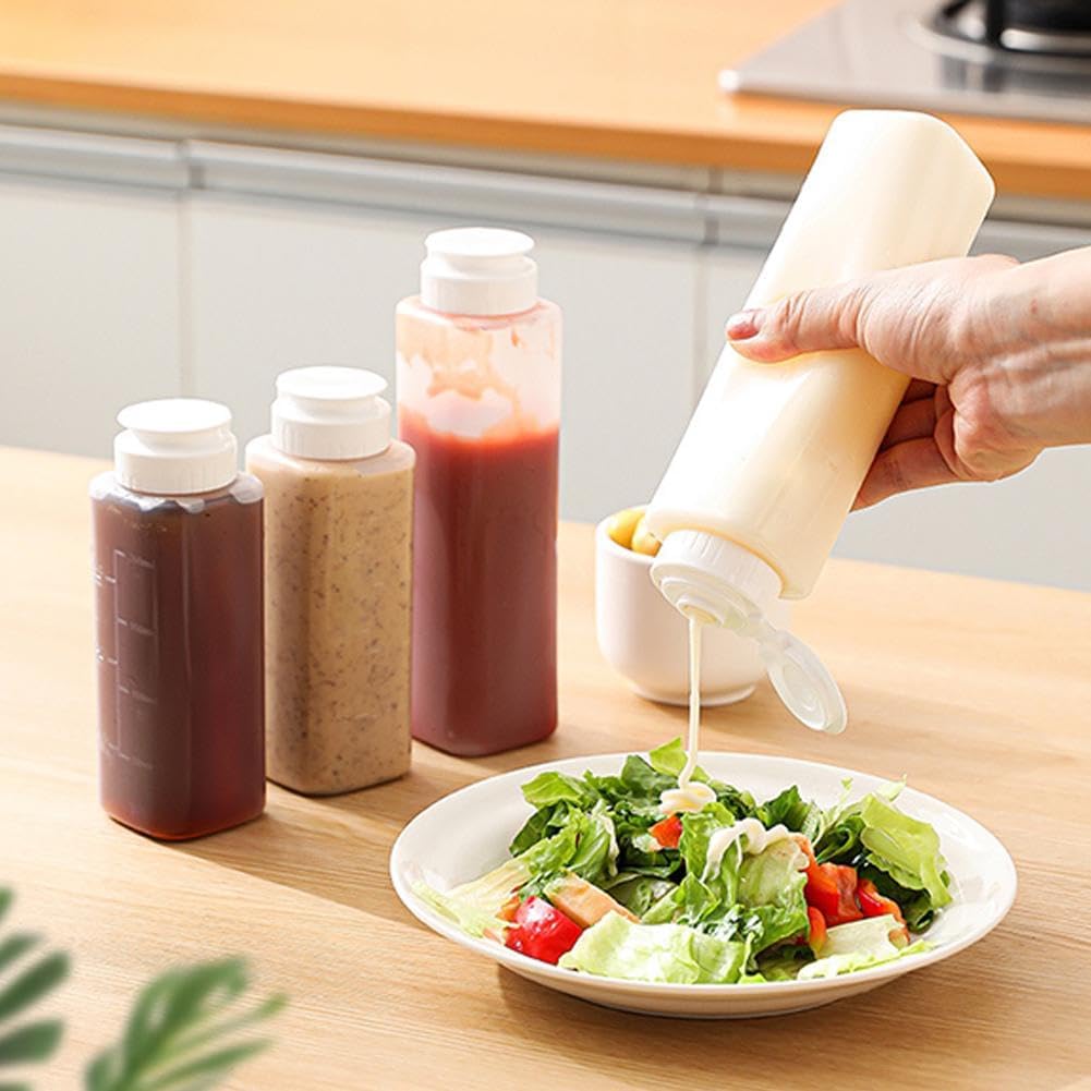 ZHOSXRC 300ML BPA-Free Condiment Squeeze Bottle