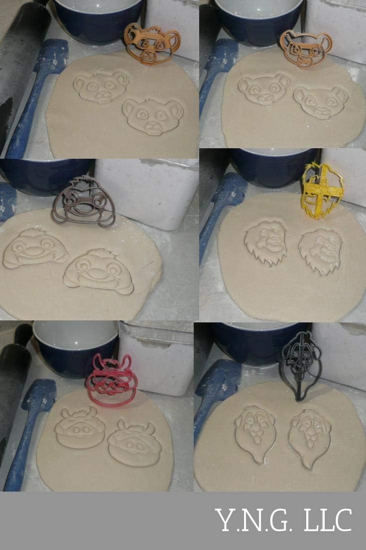 Lion King Cookie Cutters Set of 6 Made in USA
