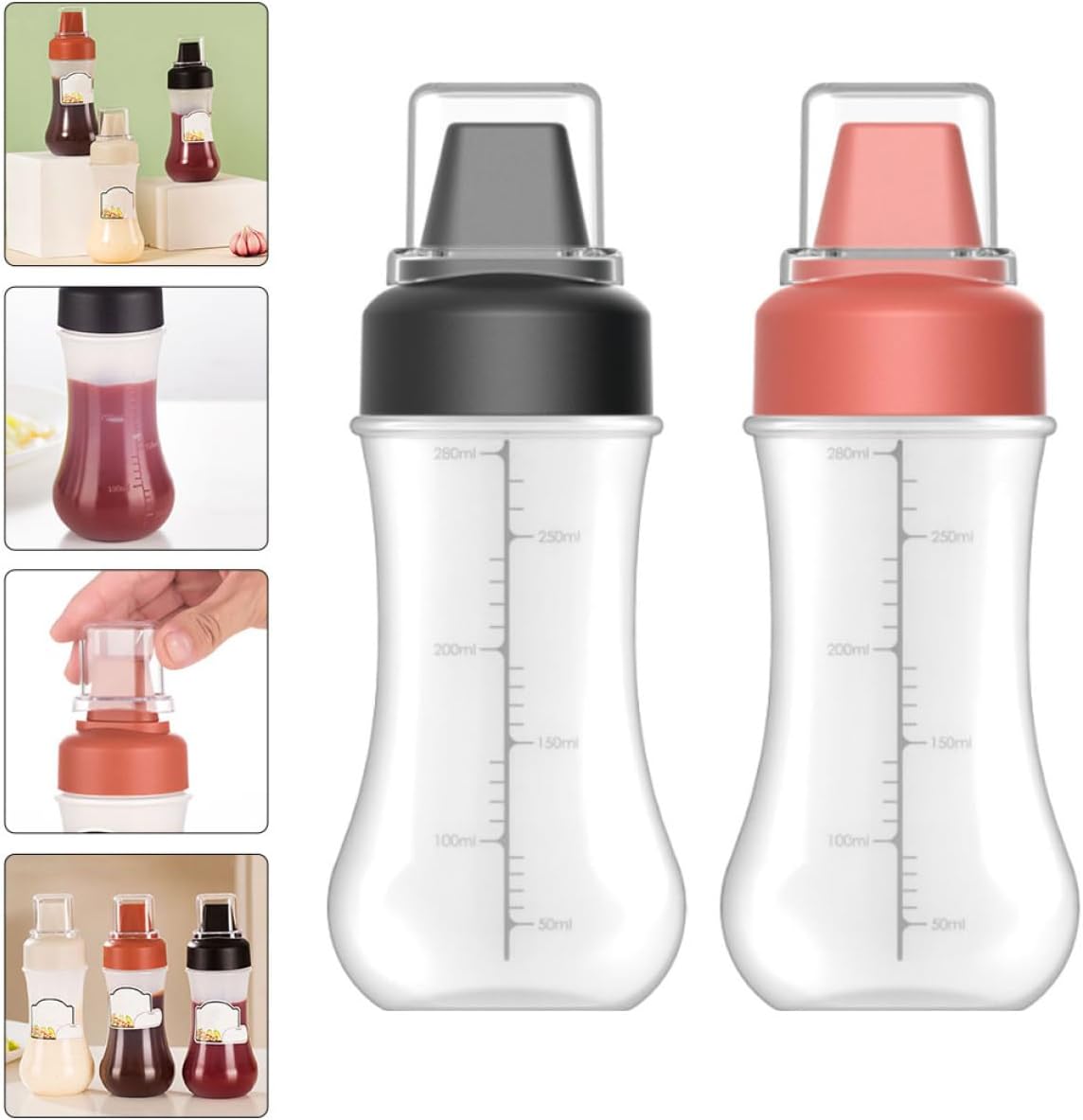 NAMOARLY Food-Grade Squeeze Bottles for Ketchup