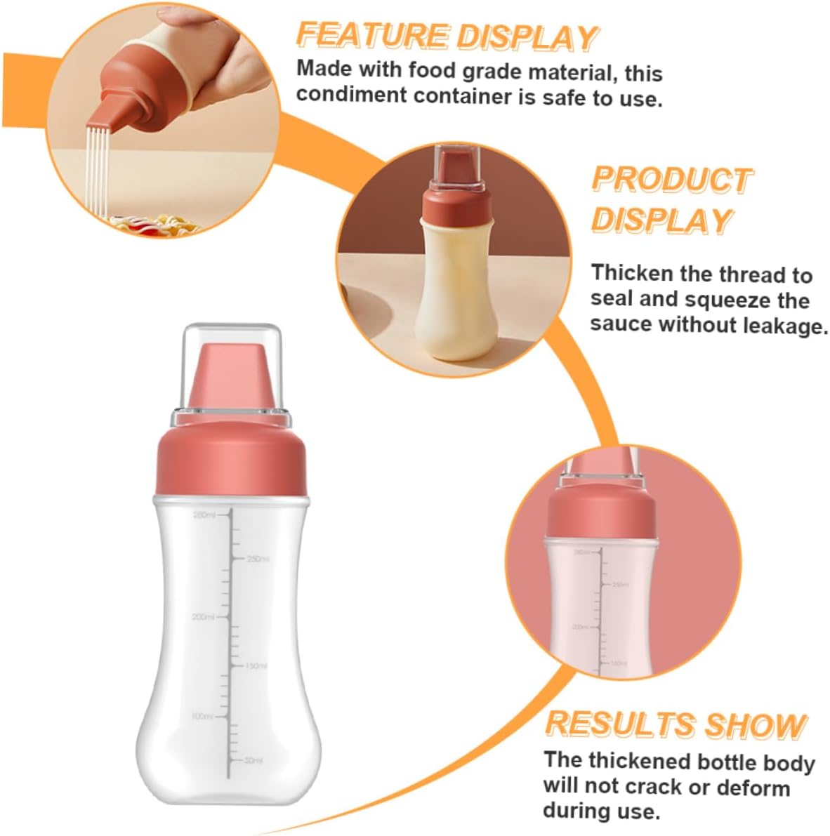 Zerodeko Condiment Squeeze Bottle for Oil and Peanut Butter 1