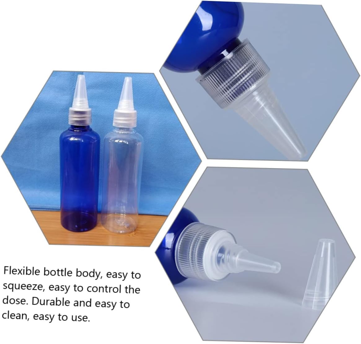 10pcs PET PP Condiment Squeeze Bottles for Kitchen Use 1