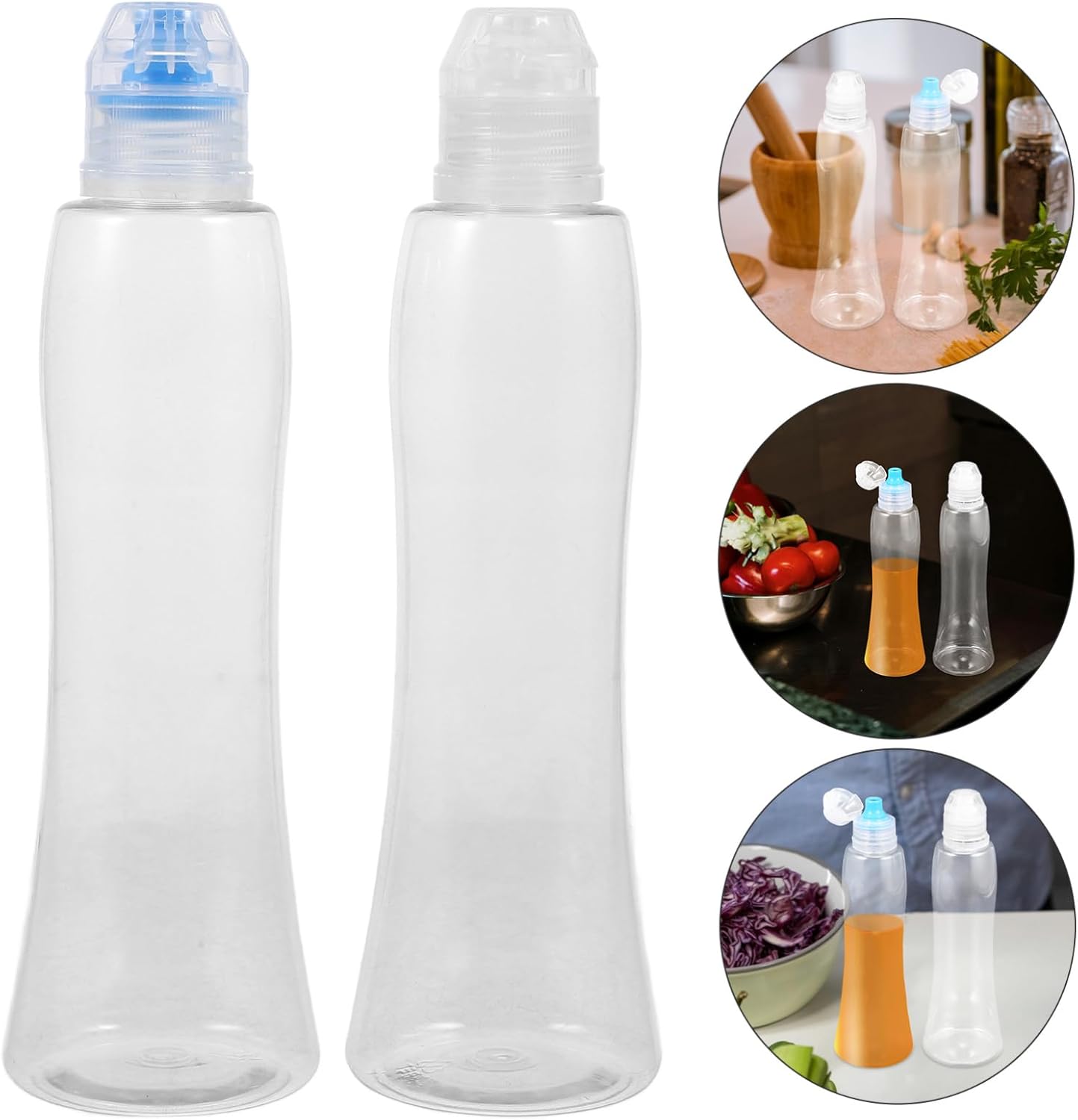 CIYODO Honey Sauce Bottles 380g Travel Size Blue Refillable