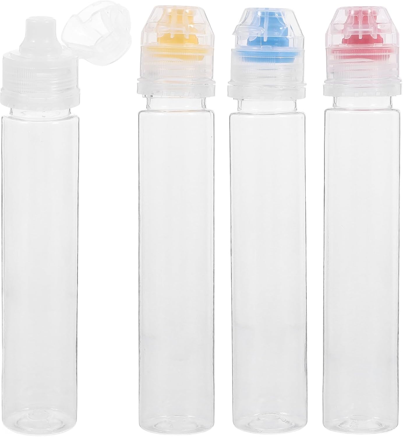 OUNONA 4pcs2 Mini Squeeze Condiment Bottles 1