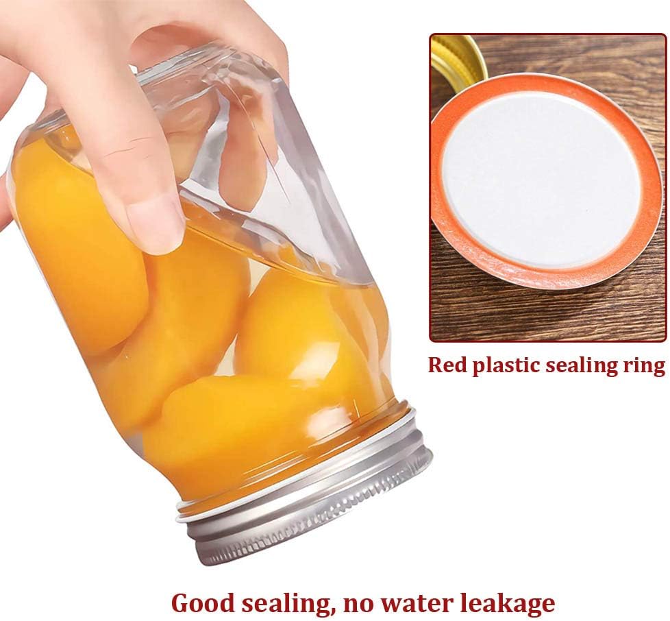 120PCS Canning Lids for Regular Mouth Mason Jars - Airtight Leak Proof