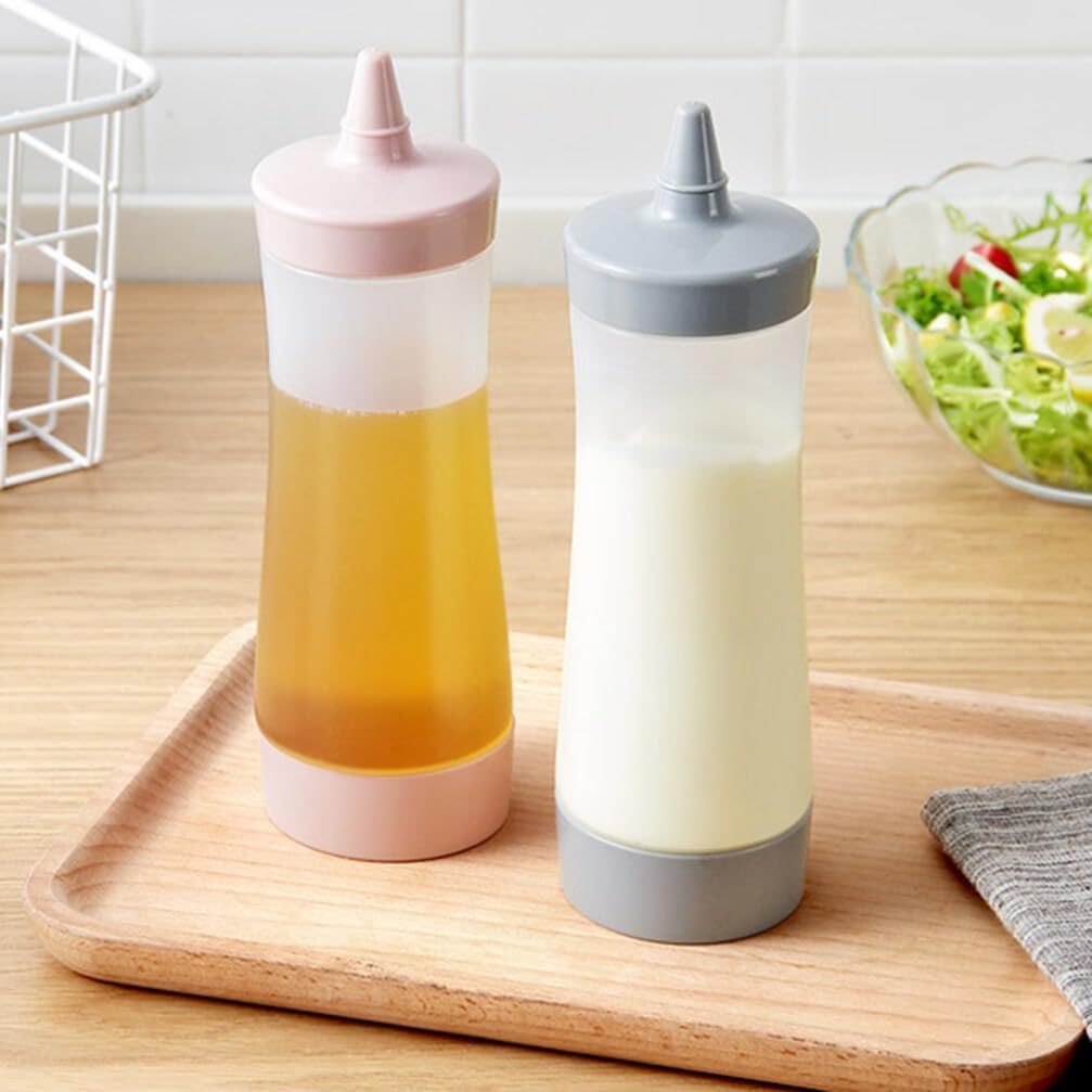 3PCS Reusable Condiment Squeeze Bottles Set