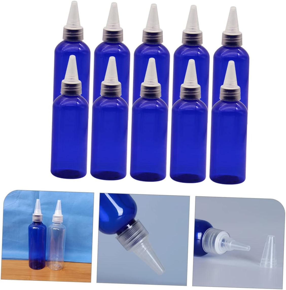 10pcs PET PP Condiment Squeeze Bottles for Kitchen Use 1