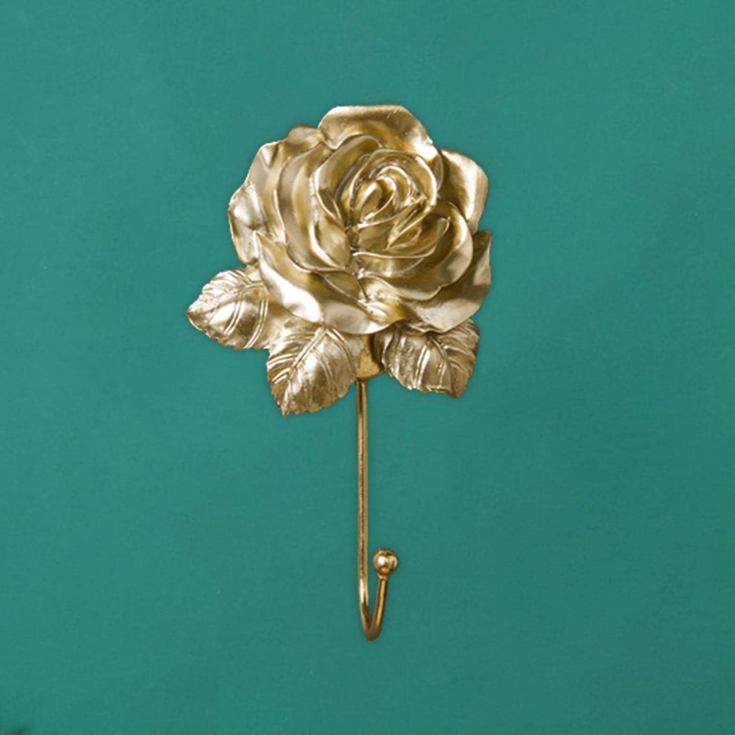 Baoblaze Gold Rose Hook Door Clothes Hanger Key Holder