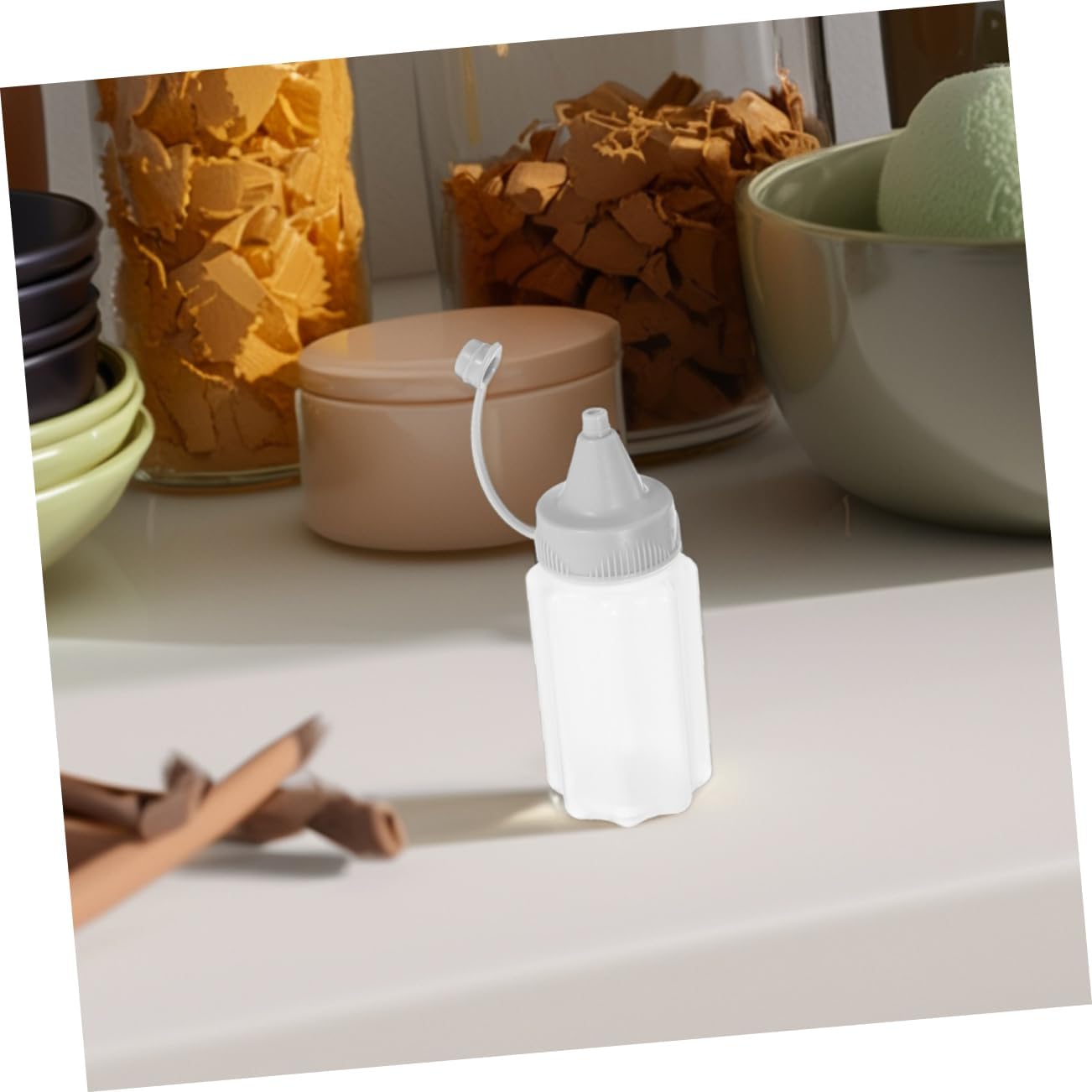 Reusable PP Condiment Squeeze Bottles for Oil Vinegar Honey