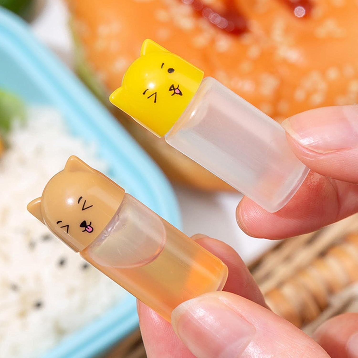 Kumprohu Refillable Ketchup Bottles with Airtight Cap
