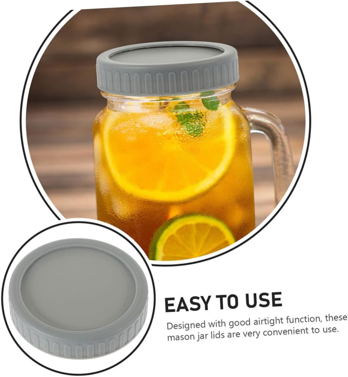 MOLUCKFU Wide Mouth Mason Jar Lid Canning Lids